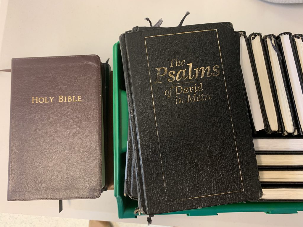Bibles and Psalm books Brisbane church